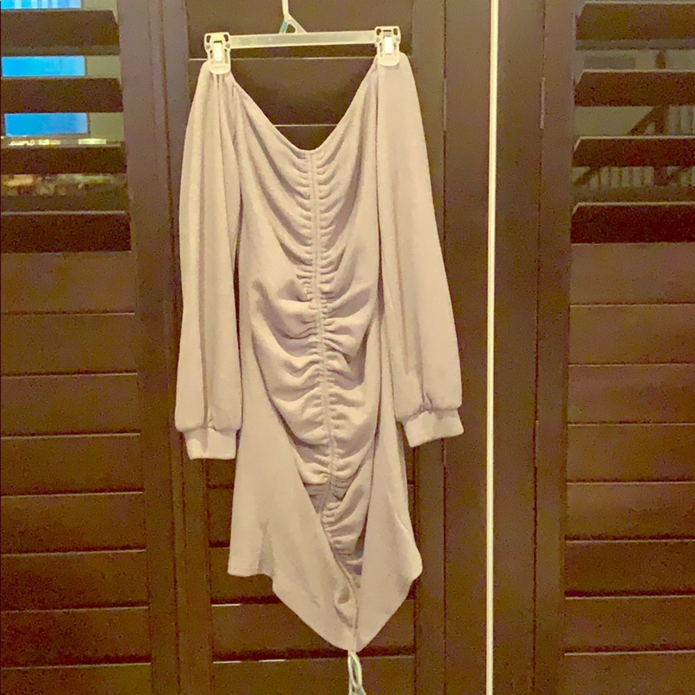 Grey long sleeve dress